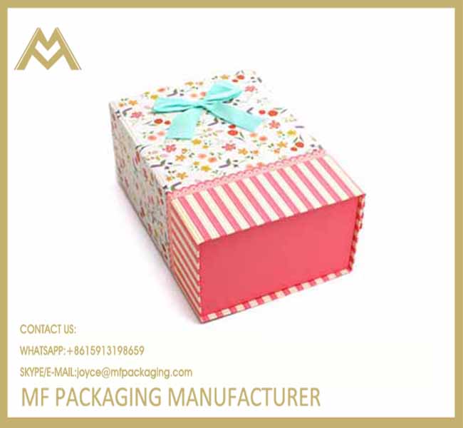 collapsible online shop decorative cardboard folding gift boxes