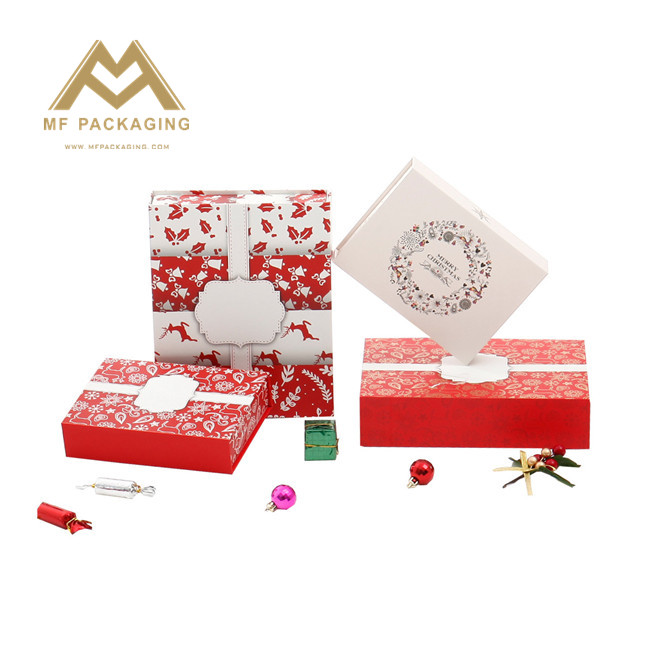 christmas series cardboad gift box for decoration and gift