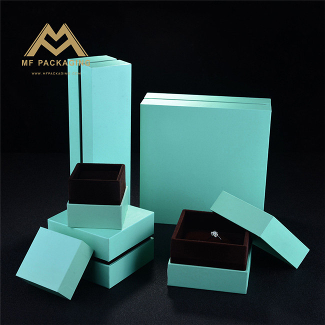 custom print logo jewellery gift box with eva foam insert